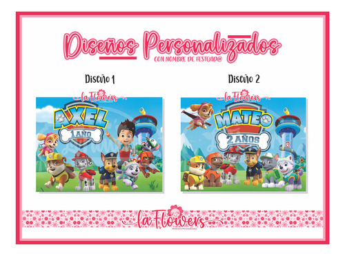 15 Loncheras Cartón Dulceros Paw Patrol Personalizadas