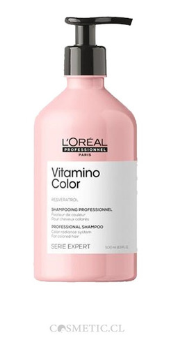 Imagen 1 de 1 de Shampoo Serie Expert Vitamino Color 500 Ml Loreal Pro