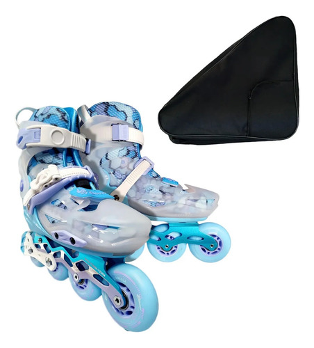 Patines Ajustables Infantil Freeskate Urbano Con Mochila