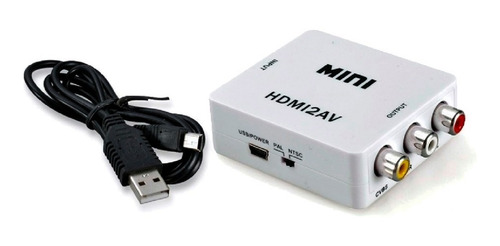 Adaptador Convertidor Cable Hdmi A Av Rca Tv Lcd Hdmi2av
