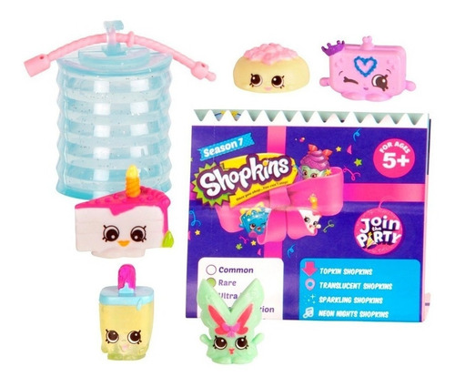 Imagen 2 de 7 de Shopkins Farol Join The Party X 5 Figuras Serie 7 Ar1 563