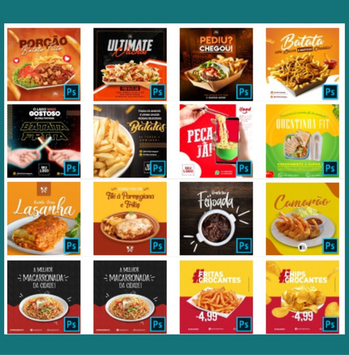 Pack 616 Artes Psd Restaurante + Cardápios E Menu Com Brinde