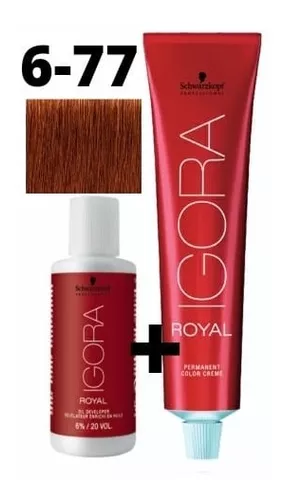 Schwarzkopf Coloração Igora Royal 6.77 Louro Escuro Cobre Extra