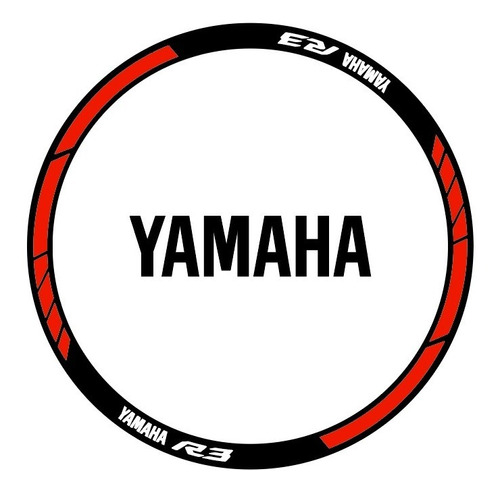 Stickers Cintas Reflejantes Para Rin De Moto Yamaha R3 Vinil