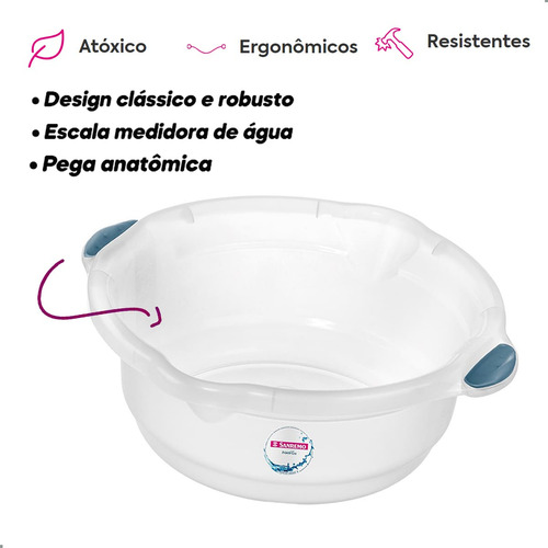 Bacia Plastica Uso Geral Hydrus 8,6l Sanremo
