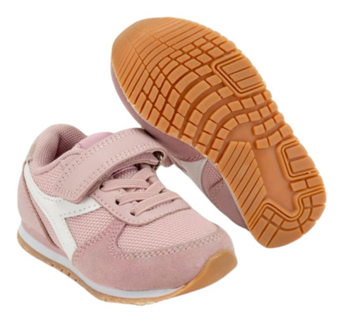Niña Deportivas Zapatillas Diadora Lila Velcro Niña Deportivas Zapatillas Diadora Lila Velcro