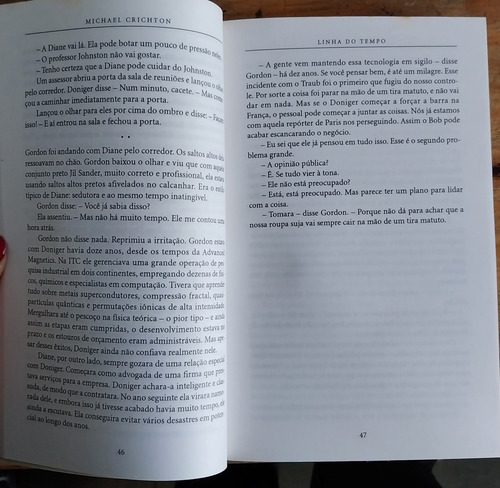 Livro, Linha Do Tempo, Michael Crichton