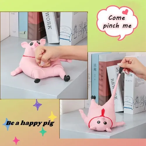 Juguete Antiestrés Cerdo Rosa, Bolas Sensoriales Blandas Para Estirar Y Apretar, Regalo Divertido Para Niños Y Adultos