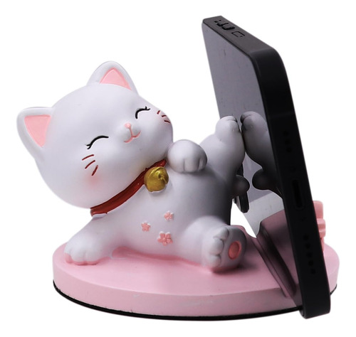 Amamcy Lindo Gato Soporte De Telefono Ornamento De Escritori