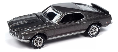 Johnny Lightning John Wick Ford Mustang Mach I 1969 1/64 Color Plateado