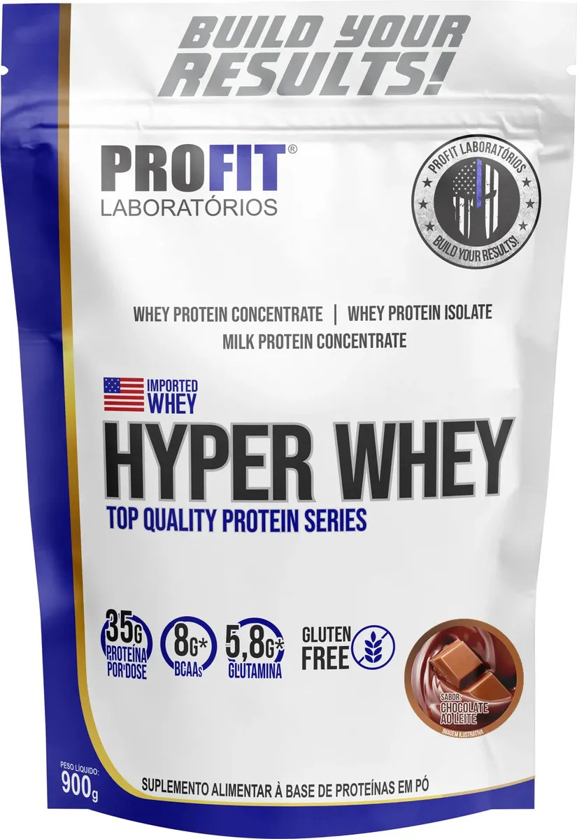 Whey Protein Hyper Whey 900g Chocolate - Profit Laboratórios
