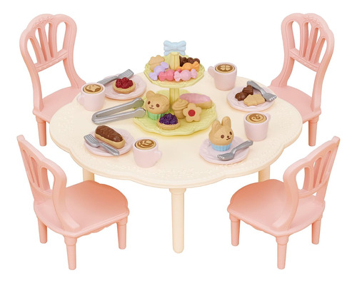 Calico Critters - Juego De Fiesta De Dulces  Los Accesorios