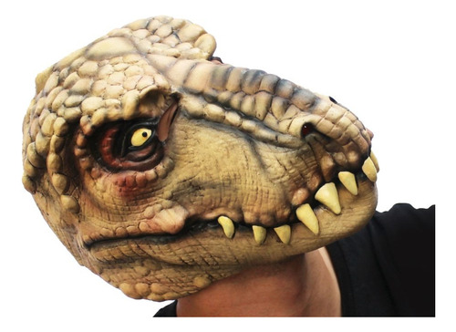 Máscara Látex T-rex Dinosaurio Jurassic Tiranosaurio Terror