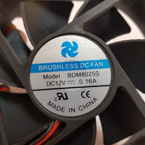Turbina Cooler Ventilador Brushless Dc Fan Bdm8025s