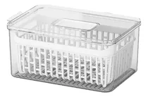 Comprar Organizador De Geladeira Acrílico Cesto Multiuso 6 Litros Cor Transparente