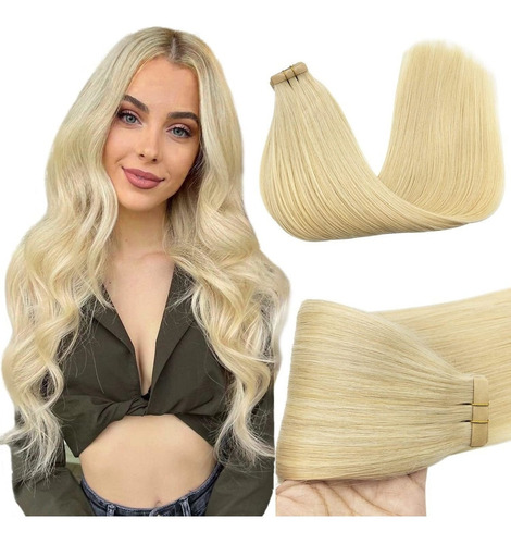 Extensiones De Cabello 100% Real Rubio Descolo 18in 50gramos