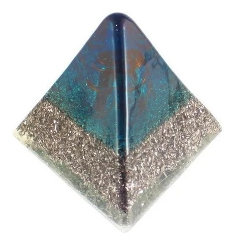 Orgonite Orgon Pirámide Tetraédrica Cristal Colores Orginita