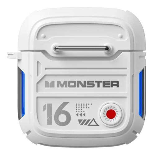 Fones de ouvido para jogos sem fio Monster Xkt16 Bluetooth 5.3, cor branca