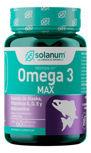 Omega 3 Max C/60 Cap Solanum