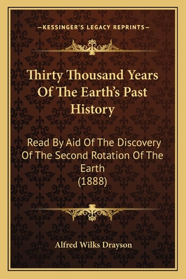 Libro Thirty Thousand Years Of The Earth's Past History: ...