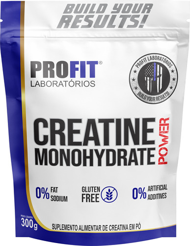 Creatina Monohidratada En Polvo Profit Sachet De 300g - *