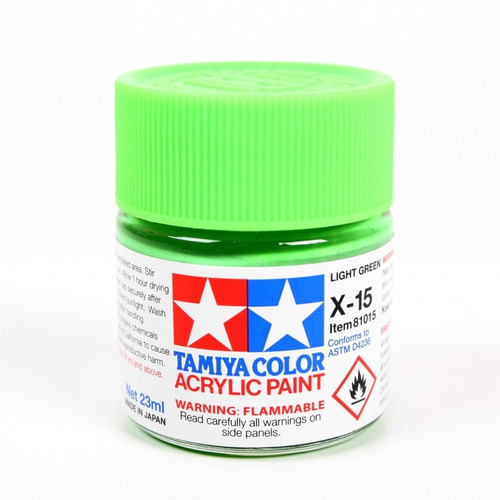 Pintura Tamiya X-15 Light Green X15 Acrilica 23 Ml. Hobby