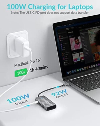 Phixero Hub Usb C: Adaptador Multipuerto Estación Versátil