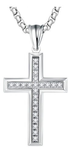 Deerllia Collar De Cruz Para Hombre, Colgante De Crucifijo