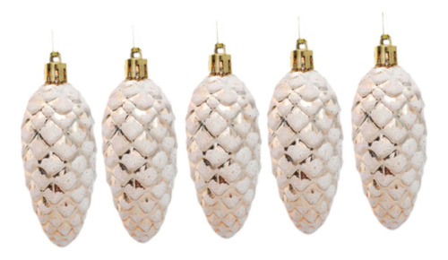 4 X 5 Piezas De Adornos Navideños Con Forma De Piña Que