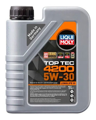 Aceite Liqui Moly 5w30 Toptec 1l