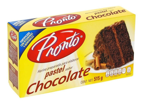 Harina Para Pastel Chocolate Pronto 515 Grs 3 Pack Ipg