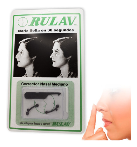 Corrector Nasal Respingador Rulav Mediano 2.9 Cm