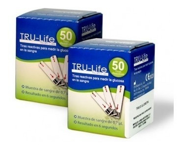 Tiras Reactivas Para Glucometro Tru Life (caja X 150 Uds)