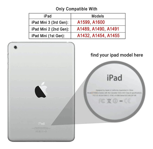 Funda Para iPad Mini 3 2 1 Timism Tres Capas Hibrida Negro 