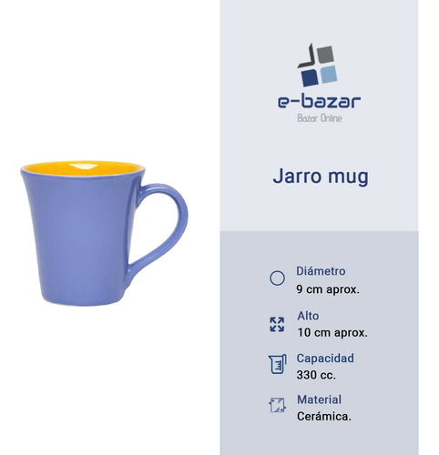 Set X 12 Jarro Mug Oxford Tulip 330 Ml