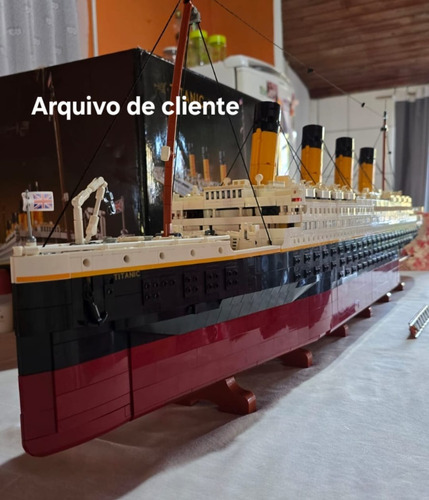 Blocos De Montar Modelo Titanic (10294) Com 9090 Peças