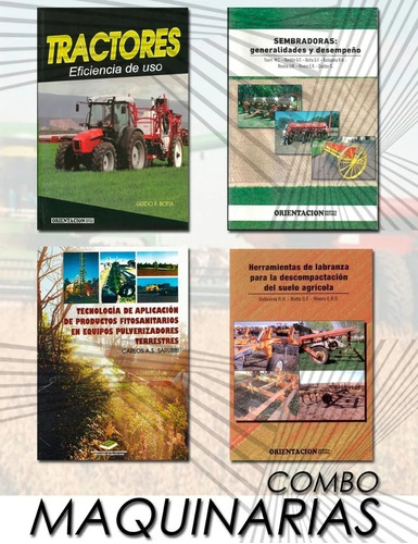 Combo 4 Libros Sobre Maquinaria Agrícola