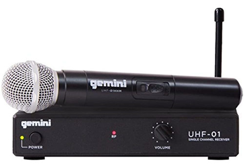Gemini, 1 Equipo De Dj De Audio Profesional Sistema Uhf Inal