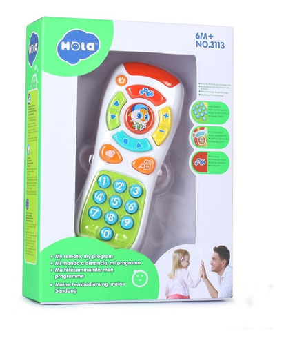 Control Remoto Musica Luz Aprender Idiomas Hola 3113 Edu