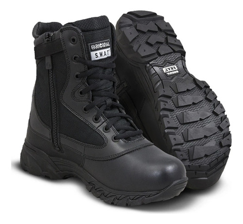 Bota Swat Tactical Combat Militar Blk/ocre Tienda R&b!!