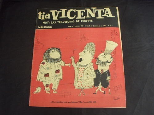 Revista Tia Vicenta # 275 (2 De Diciembre 1963)