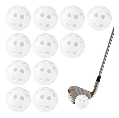 20 Pelota Golf Practica 1.614 In Plastico Blanco Flujo