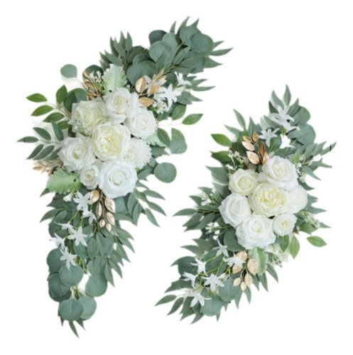 2 Piezas De Flores De Arco De Boda, Corona De Arco De Boda,
