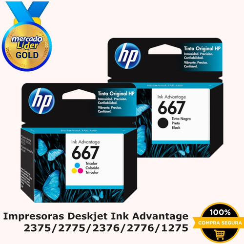 Imagen 2 de 4 de Cartuchos Original Hp 662/664/667 (2135/3635/3835/2375/2775)