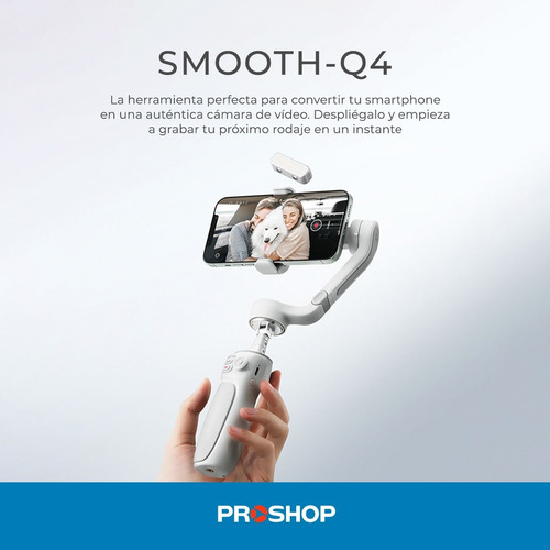 Imagen 2 de 10 de Estabilizador Celular Gimbal Zhiyun Smooth Q4 Fotos Tripode!