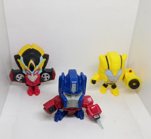Lote 3 Bonecos Transformers Mcdonald's 2018 (Usado)