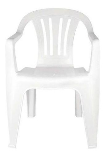 Juego De Jardin Patio Mesa Mas 6 Sillas Blanco Plástico Pvc