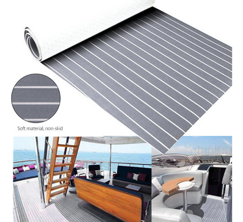 2x Eva Faux Teck Sheet Alfombrilla Antideslizante Para Pisos