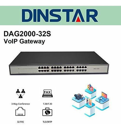 Gateway Voip Analógico Dinstar Fxs