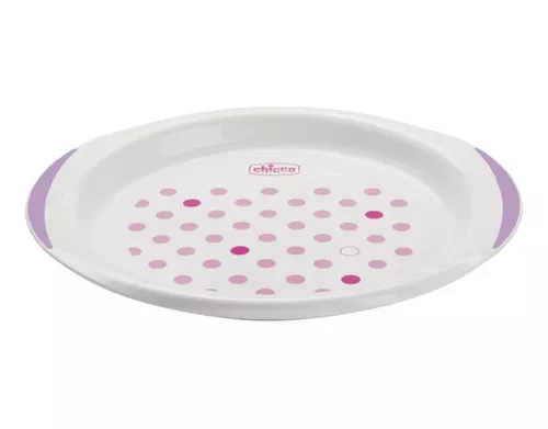 Chicco Set De Platos Para Bebe 12m+ Antideslizante Color Rosa